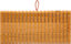 Boîte à coton Five Terre en bambou coloris naturel L.15 x l.15 x H.7 cm