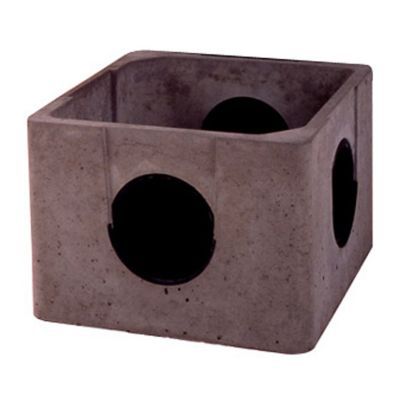 Boite à eaux pluviales allégée en béton 40 x 40 cm
