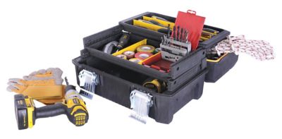 Coffret à Outils 46 Pièces - Mécanique - Boîte Amovible - Générique Neuf