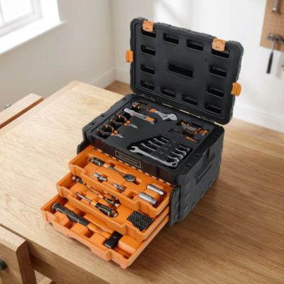 Boîte à outils Magnusson 123 pièces complète pour bricolage et réparation