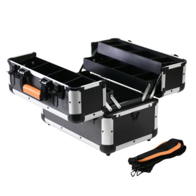 Boîte à Outils Vide Relaxdays Noir – Léger 0,74 Kg – 33x18x13 Cm