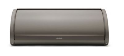 Boîte à pain couvercle coulissant en acier inoxydable Brabantia Platinum anthracite