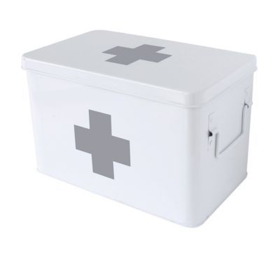 J'ai testé pour vous la boîte à pharmacie en métal blanc (Blog Zôdio)