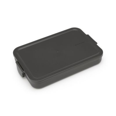 Boîte à repas plate Brabantia Make & Take gris foncé