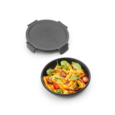 Boîte à repas ronde Brabantia Make & Take gris foncé