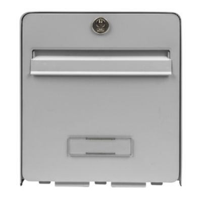 Boîte aux lettres 1 porte Burg Wachter Favor acier galvanisé gris