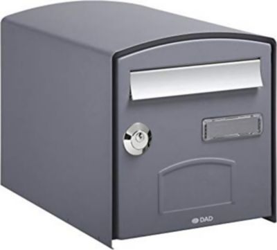 Boîte aux lettres 1 porte Decayeux Dôme Gris Ral 7021