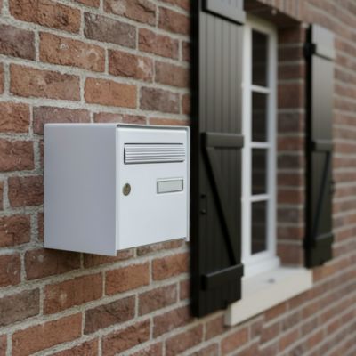 Boîte aux lettres 1 porte Diall Blanc