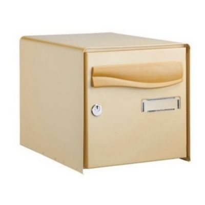 Boîte aux lettres 1 porte Lys Beige acier résistante à la rouille