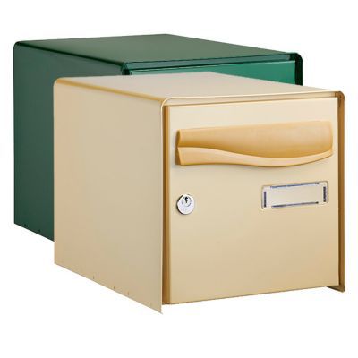 Boîte aux lettres 1 porte Lys Beige acier résistante à la rouille