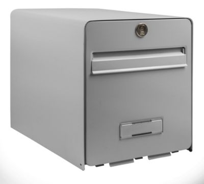 Boîte aux lettres 2 portes Burg Wachter Favor acier galvanisé gris