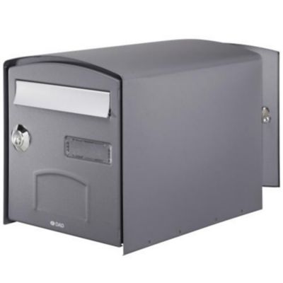 Boîte Aux Lettres Moderne Avec Compartiment Pour Journaux Ral 7016