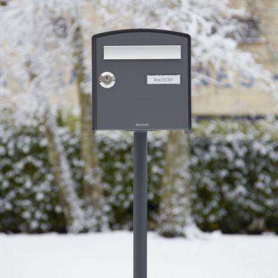 Boîte aux lettres 2 portes Decayeux Dôme Gris anthracite Ral 7016