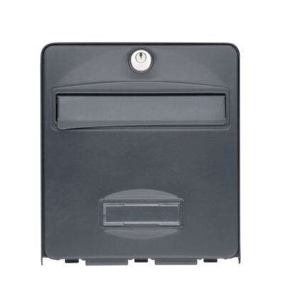 Boîte aux lettres demi-profondeur 1 porte Balthazar Anthracite Burg-Wachter