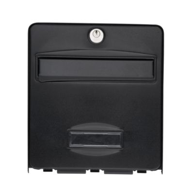 Boîte aux lettres demi-profondeur 1 porte Balthazar Noire Burg-Wachter