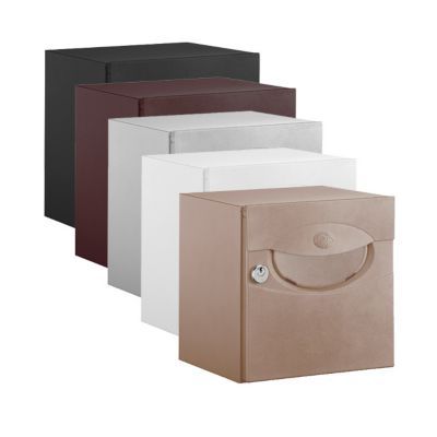 Boîte aux lettres demi profondeur Decayeux Iguane Latté Ral 1019