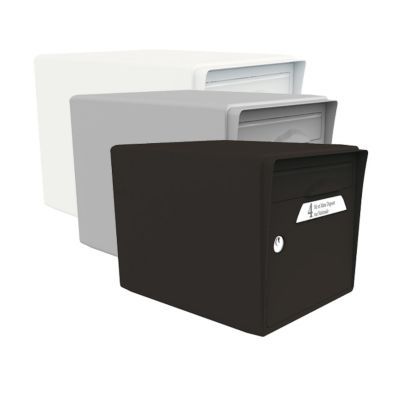 Boite Aux Lettres En Resine 1 Porte Noir Intense Castorama