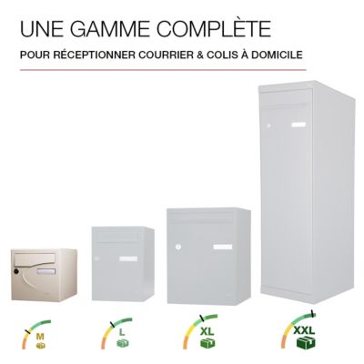 Boite aux lettres Préférence 2 portes ivoire mat 1015M