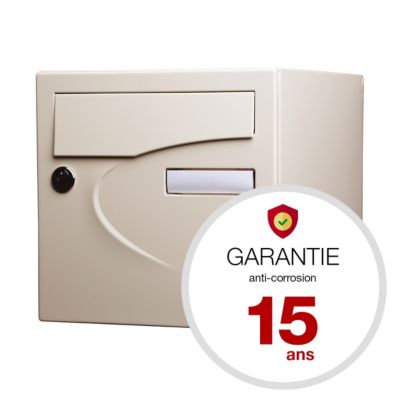 Boite aux lettres Préférence 2 portes ivoire mat 1015M