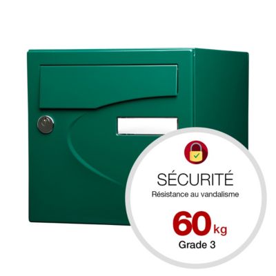Boite aux lettres Préférence 2 portes vert mat 6005M