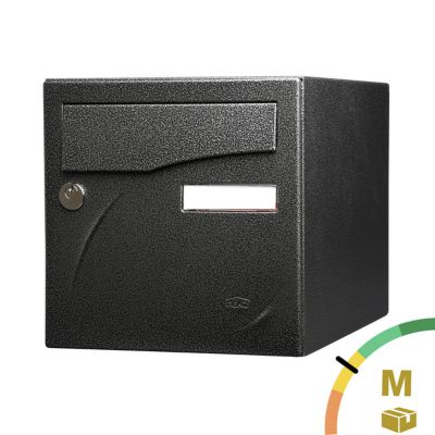 Boite aux lettres Préface 2 portes Noir décor RAL 9005D