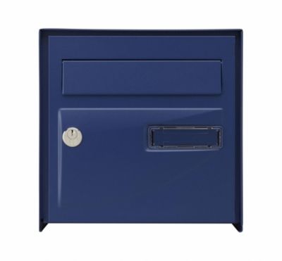 Boîte Aux Lettres Perel - Modèle Paris - Bleu - 37 X 36,5 X 13,2 Cm - Neuf Dans Son Emballage