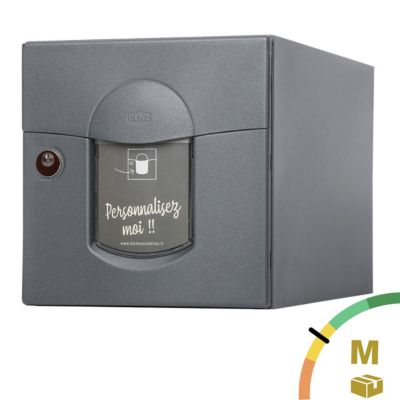 Boite aux lettres Soléa 2 portes Gris anthracite aspect sablé REN 0206MS