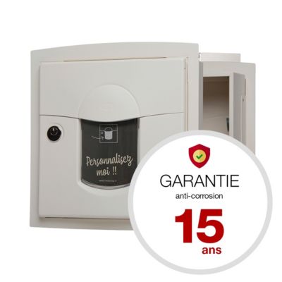 Boite aux lettres Soléa à encastrer 2 portes Ton Pierre sablé 1013MS — free download
