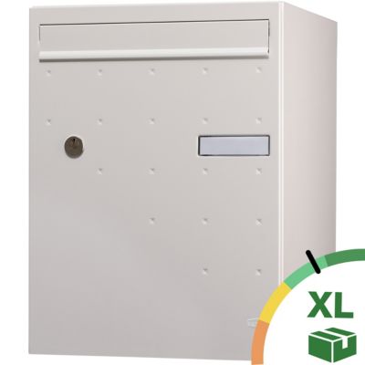 Boite à colis Atout 1 porte blanc mat sablé RAL 9010 MS