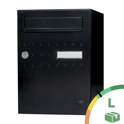 Boite à colis Eclipse 1 porte noir mat RAL 9005 M
