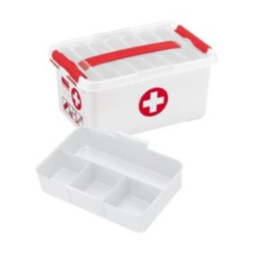Boite à compartiments 1er Secours Qline 6 litres