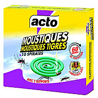 Boîte de 10 spirales anti-moustiques