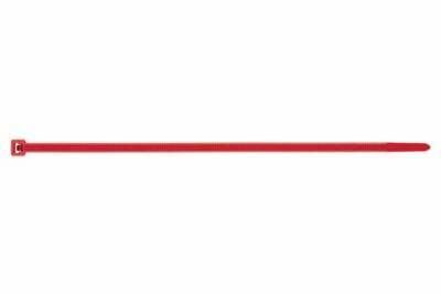 Boite de 100 - Collier de serrage - Couleurs Rouge - Nylon 4,8 x 200  mm