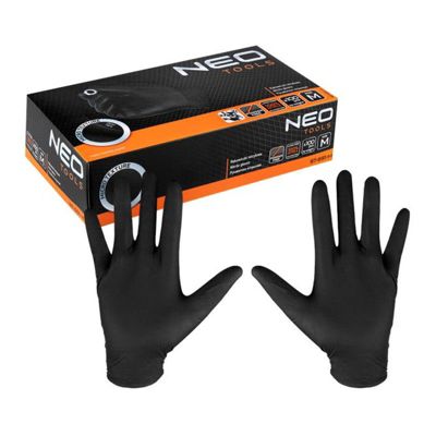 Boite De 100 Gants Nitrile Noirs Neotools