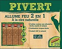 Boîte de 20 allume feu 2 en 1 Pivert
