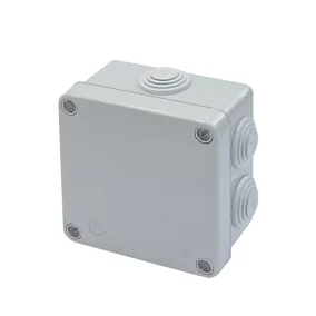 Boîte de dérivation extérieure avec 7 passe-câbles et système de verrouillage intégré Diall 100x 100 x 55 mm