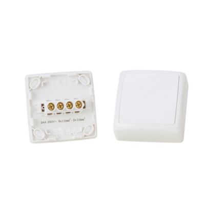 Boîte de dérivation monobloc en saillie Jacobsen Sigurd blanc complet