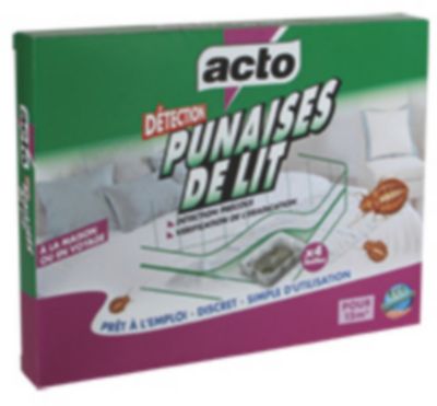 Boîte de détection punaise de lit Acto (x 4)