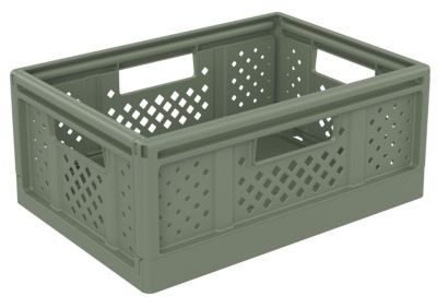 Boîte de rangement 14L Sundis Fold'n Store P.38,6 cm plastique vert sauge