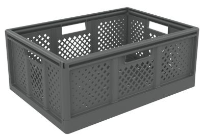 Boîte De Rangement Pliable Et Empilable Pour Chariot – Noir, ABS – OUTILS HYTAMA