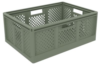 Boîte de rangement 40L Sundis Fold'n Store P.54,6 cm plastique vert sauge