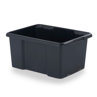 Boîte de rangement 44L Fitty H. 29,5 cm x L. 55,5 cm plastique noir