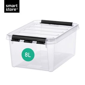 Boîte de rangement 8L empilable SmartStore Classic 10 Orthex P. 34 cm transparent