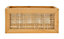 Boîte de rangement accessoires de salle de bains en bambou et rotin, 15x7x15 cm, Wenko Allegre