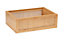 Boîte de rangement accessoires de salle de bains en bambou et rotin, 15x7x22 cm, Wenko Allegre