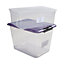 Boîte de rangement avec couvercle en plastique Kliker 12L coloris violet
