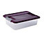 Boîte de rangement avec couvercle Kliker 7L coloris violet