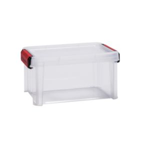 Boîte de rangement avec couvercle Sundis Clip’n store 5 L transparent