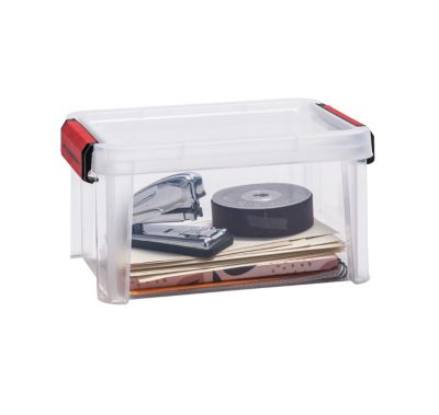 Boîte de rangement avec couvercle Sundis Clip’n store 5 L transparent
