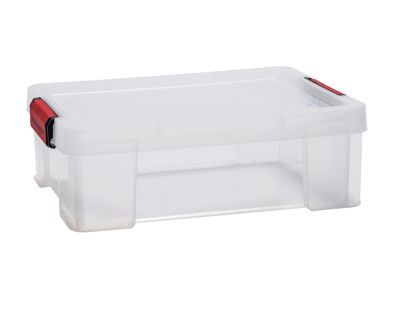 Boîte de rangement avec couvercle Sundis Clip’n store 9 L transparent